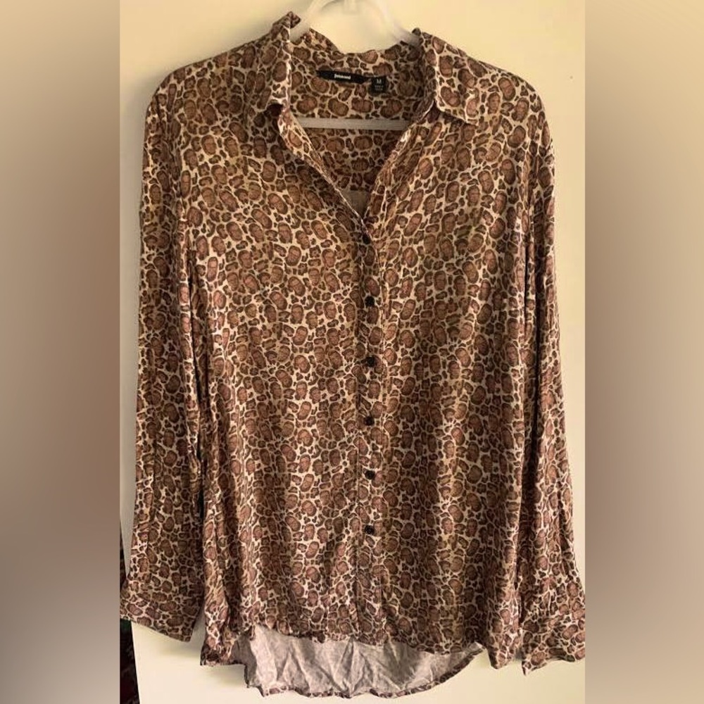 Betabrand Ruth Bader Ginsburg Leopard L/S Shirt - M  ⚖️